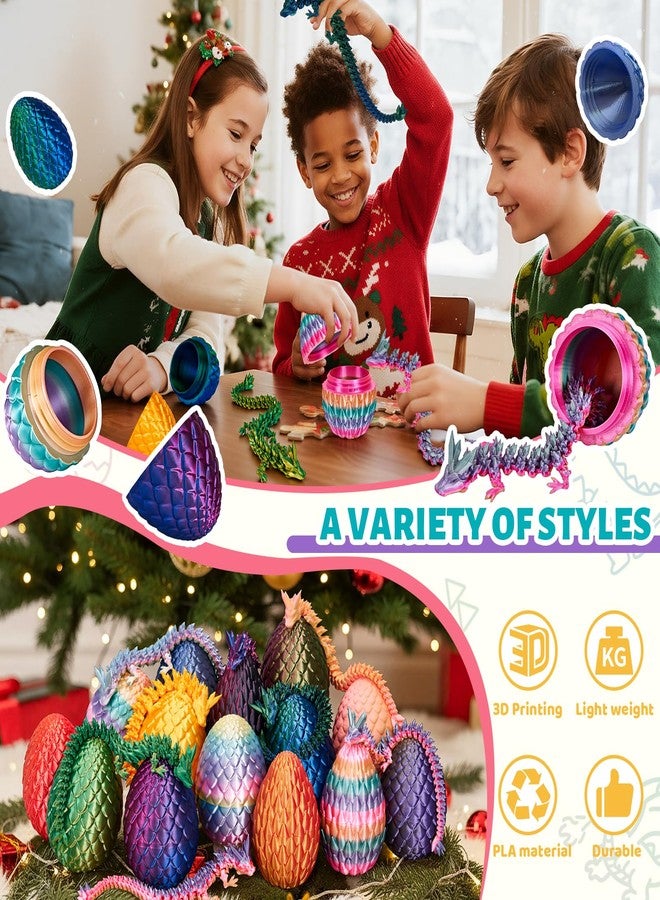 Cessfle 【2025 Updated】 12" 3D Printed Dragon Egg, Cool 3D Printed Crystalynx Dragon Egg, 3-d Fidget Dragons for 5-7 4-6 8-12 Year Old Boys Kid Girls Teen Adult, Christmes Ornaments & Stocking Stuffers - Image 5